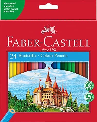 Faber-Castell 120124 - Set di matite colorate Castle, 24 pezzi