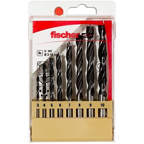 Fischer Set 8 Punte Trapano per Legno D-WS PL