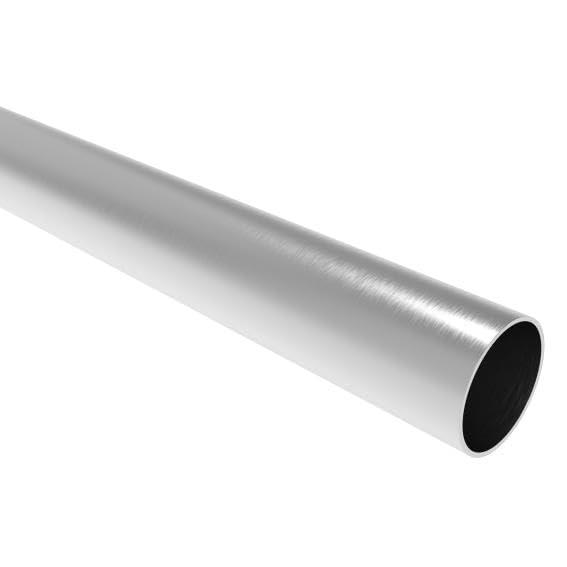 Sellon24® Tubo rotondo in acciaio inox, 42,4 x 2,0 mm, corrimano in acciaio inox, per ringhiere, scale, corrimano, rotondo, K320, lunghezza 50-200 cm, su misura, tubo per ringhiera V2A (42,4 x 2,0 mm,