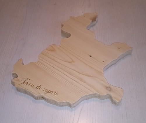 Tagliere Sagomato Veneto in Legno di Abete - Artigianato Italiano