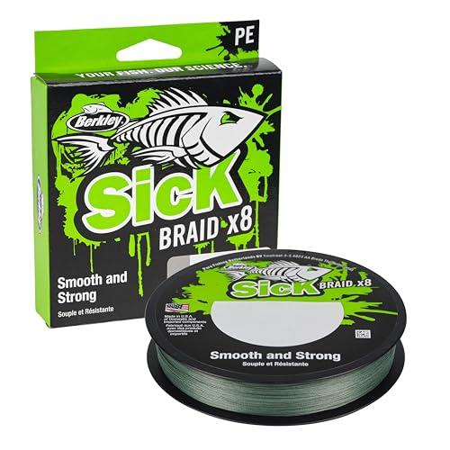 Berkley Sick Braid Treccia da Pesca Verde Muschio 0.08mm 6.0kg