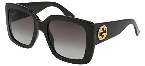 Gucci Occhiali da Sole GG0141SN Black/Grey Shaded 53/20/140 donna