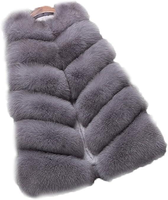 FOLOBE Rivestimento del Cappotto del Cappotto di Pelliccia del Faux di Inverno delle Donne di