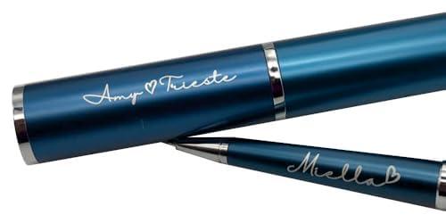 Penna a sfera personalizzabile con custodia cilindrica - Grigio scuro