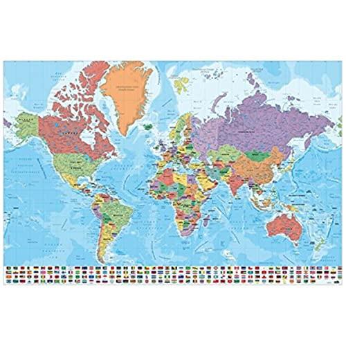 Mappamondo da Parete in Italiano Grupo Erik 61 x 91,5 cm