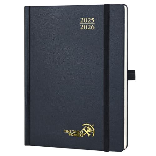 Agenda 2025 2026 Settimanale Verticale POPRUN - Nero