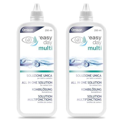 Easy Day Multi Soluzione Unica per Lenti a Contatto - Flat Pack 2x250 ml