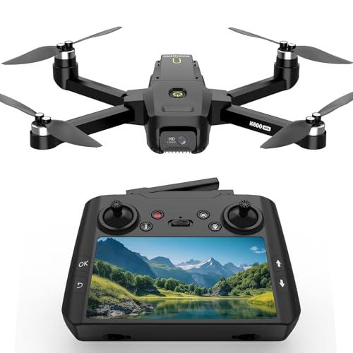 Drone GPS con Telecamera per Adulti e Principianti, Schermo LCD HD, Scheda SD Inclusa