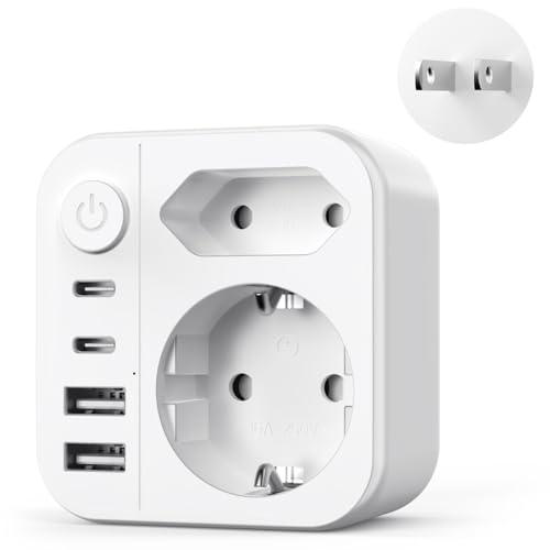 Adattatore Presa Giapponese Italiana 6 in 1 con USB