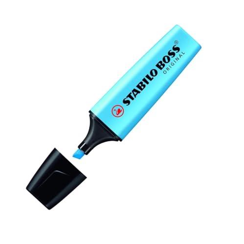 Stabilo BOSS Original Blu - Evidenziatore Fluorescente - Confezione da 10