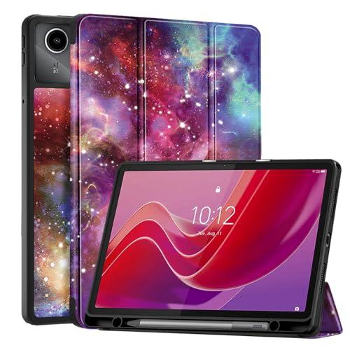 Vakarey per Lenovo Tab M11 Cover con Portapenne,Ultra Sottile Intelligente per Custodia Tablet Lenovo Tab M11,Via Lattea
