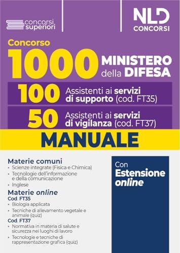 Concorso 1000 Assistenti Ministero della Difesa. 160 Assistenti ai Servizi di Supporto e Vigilanza. Con Espansione Online
