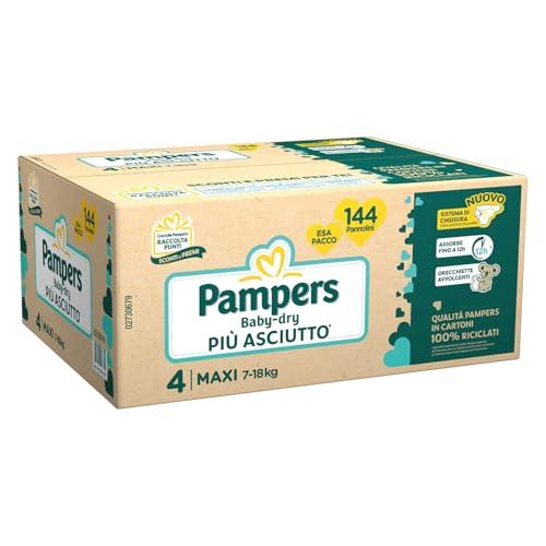 Pampers BabyDry EsaPack Taglia 4^ Maxi - 144 Pannolini