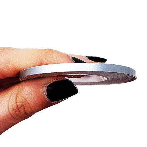 4R Quattroerre.it 10451 Strisce Adesive Argento 3mm x 10m per Auto, Moto e Fai da Te