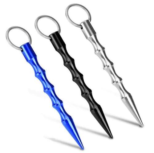 ShipeeKin 3 pezzi Kubotan Portachiavi per Autodifesa, Martello di Emergenza e Utensile Tattico