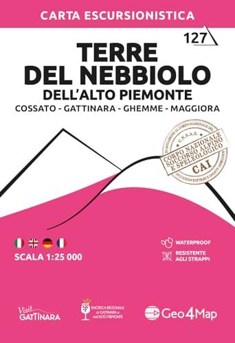 Terre del Nebbiolo - Gattinara Cossato Maggiora - Carta Escursionistica 1:25.000