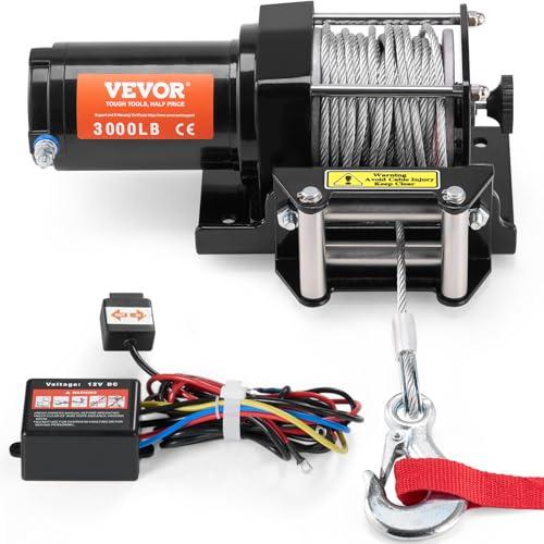 VEVOR Verricello Elettrico 3000lbs/1361 kg per ATV/UTV 12V