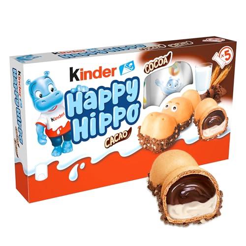 Kinder Happy Hippo - Wafer con Granella al Cacao e Ripieno Cremoso