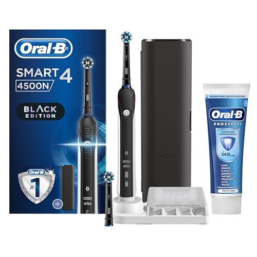 Oral-B Spazzolino Elettrico Ricaricabile Smart 4 4500 CrossAction Nero