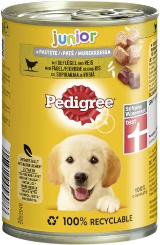 PEDIGREE Cibo Umido per Cani, per Pollame e Riso in patè, 12 lattine (12 x 400 g)