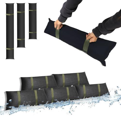 Estresen Barriera Antiallagamento con Maniglie, Sacco Assorbitore d'Acqua 150x20cm (4 Pezzi)