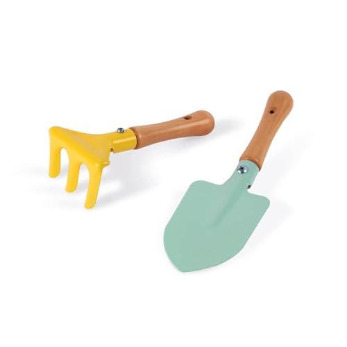 Janod - Set di attrezzi da giardinaggio Happy Garden, J03182, multicolore