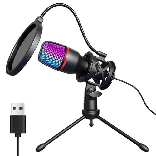 Hoppac Microfono USB da Gaming con RGB
