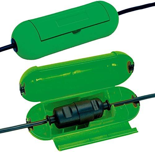 Brennenstuhl Safe-Box - Scatola Protettiva per Cavi Elettrici Esterni, Verde