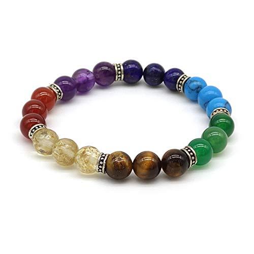 Bracciale 7 Chakra Unisex in Pietre Dure Naturali
