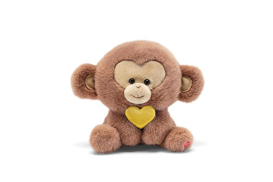 Scimmia Cuore Giallo Trudi - Peluche Heart Animals