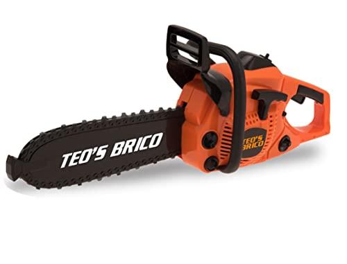 Teorema Giocattoli, Motosega Taglialegna Giocattolo a Batteria con Suoni Reali per Bambini