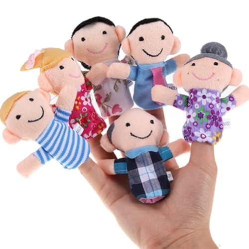 ZEPIQOR 6 Pcs Marionette da Dito Famiglia