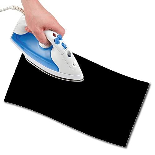USIT, Salvastrappi Termoadesivo in Cotone, 48x11,5 cm, Nero