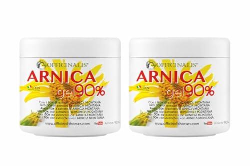 OFFICINALIS FOR HORSES - Arnica 90% Per Cavalli Uso Umano Prodotta in Italia - 500 Ml, Gel 90% di Arnica Montana per Massaggio a Muscoli e Articolazioni - Naturale Concentrata - 2 PEZZI