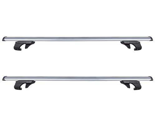 Lupex Barre Portapacchi Universali 135cm con Antifurto per Auto con Railing