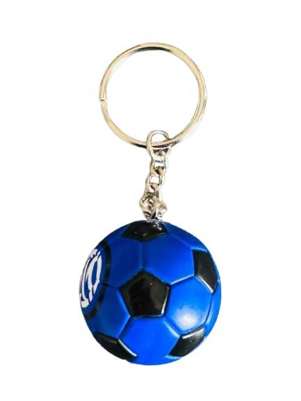 Portachiavi Inter - Pallone Calcio e Nuovo Logo - Gadget Tifosi Nerazzurri