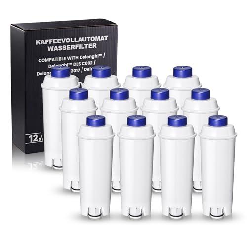 Mutital Filtri Acqua per Macchine da Caffè De'Longhi DLSC002, SER3017 (12 Pezzi)