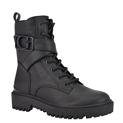 GUESS Orana Combat Boot Donna, Nero, 6.5