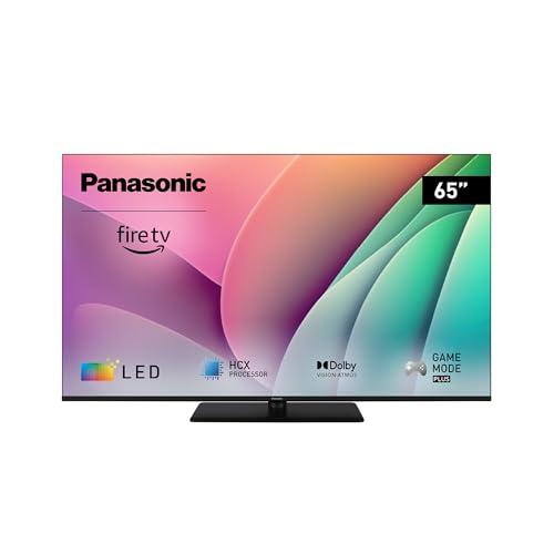 Panasonic TV-65W80AEZ, Serie W80 65 pollici Smart TV QLED 4K Ultra HD, 2024, Fire TV, Dolby Vision e Atmos, Modalità Game Plus, Controllo Vocale Alexa, Airplay, Nero