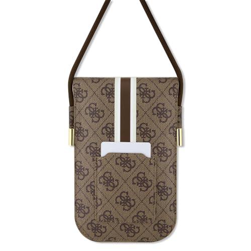 Custodia Guess 4G Stripes Marrone per iPhone 14 Pro