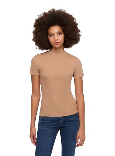 T-Shirt Donna Lupetto a Costine Terranova Beige