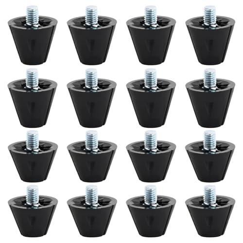 Tacchetti di Ricambio per Scarpe da Calcio - 16 Pezzi, Nylon con Testa in Metallo, Antiscivolo