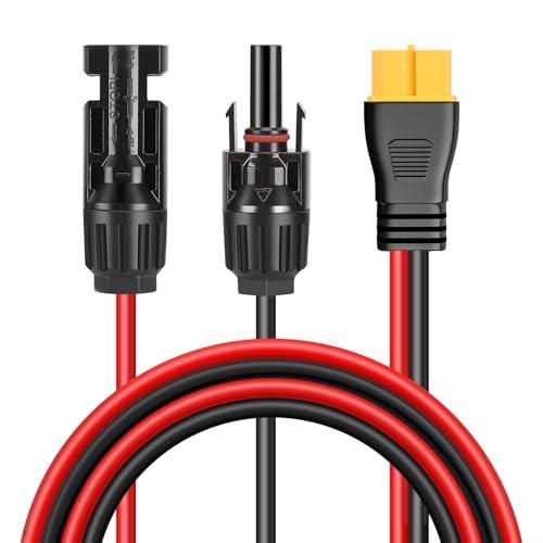 Thlevel Connettore del Pannello Solare al Cavo Adattatore XT60 3 Metri 12AWG Cavi di Alimentazione per la Centrale Elettrica Portatile