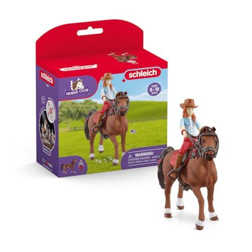 SCHLEICH 42539 HORSE CLUB Hannah & Cayenne, da 5 anni, HORSE CLUB - Playset, 10 pezzi