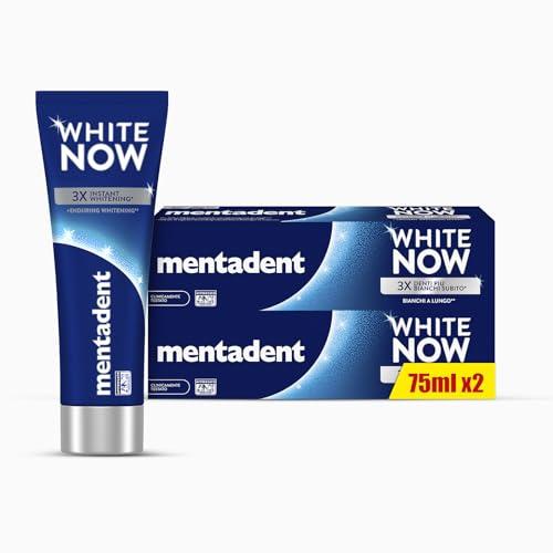Mentadent White Now Original Dentifricio Sbiancante, 2x75ml