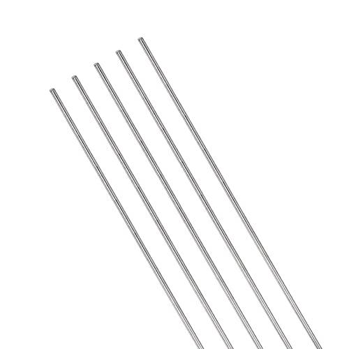 QUARKZMAN Aste in Acciaio Inox 304, 300mm x 2.5mm, Set da 5