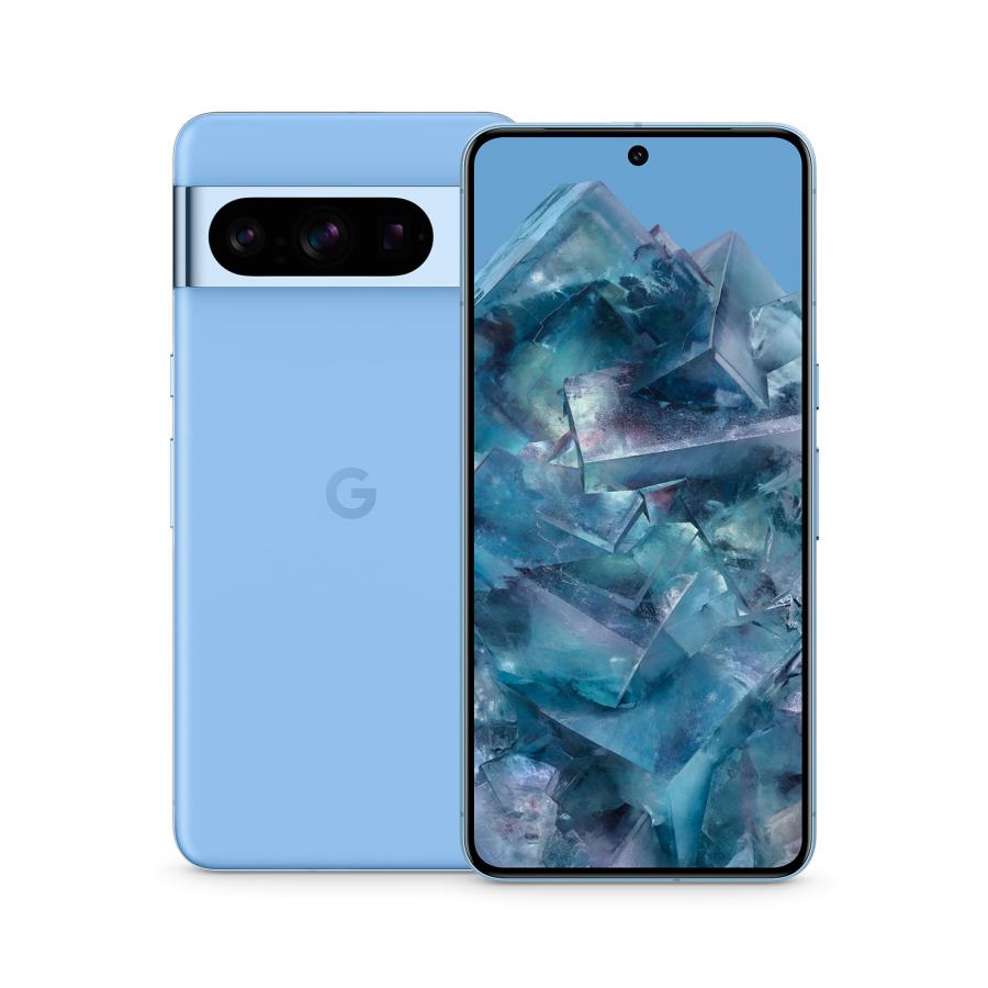 Google Pixel 8 Pro - Smartphone Android sbloccato con teleobiettivo, batteria con 24 ore di autonomia e display Super Actua - Azzurro cielo, 128GB