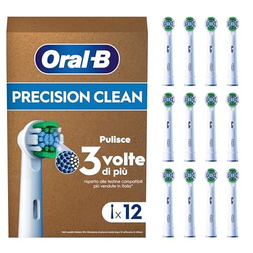 Oral-B Precision Clean Testine di Ricambio per Spazzolino Elettrico - Confezione da 12