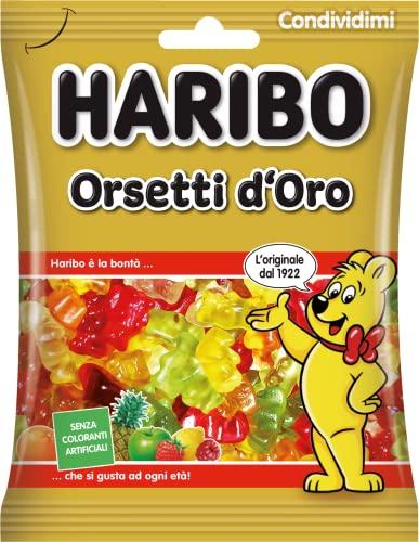 Haribo Orsetti D'Oro, Caramelle Gommose, Gusto Frutta, 175gr