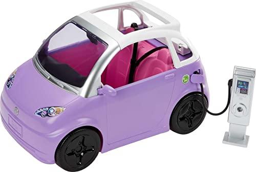 Barbie Auto Elettrica 2 in 1 Trasformabile in Cabrio con Stazione di Ricarica